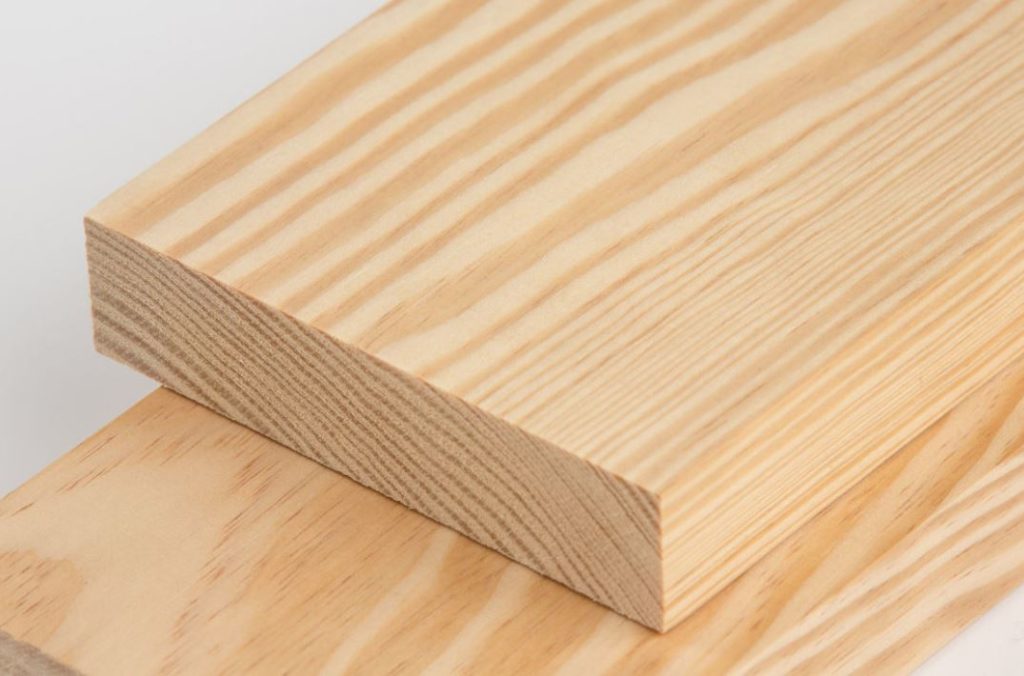 Light pine wood boards with visible grain